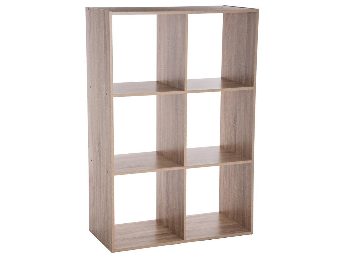 Étagère en bois 6 cases MIX\'n MODUL NATUREL