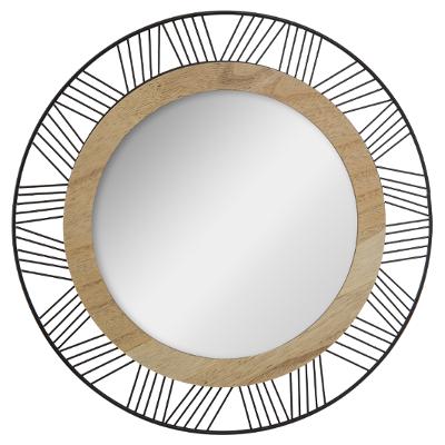 MIROIR ROND EN MÉTAL/MDF JOE D45