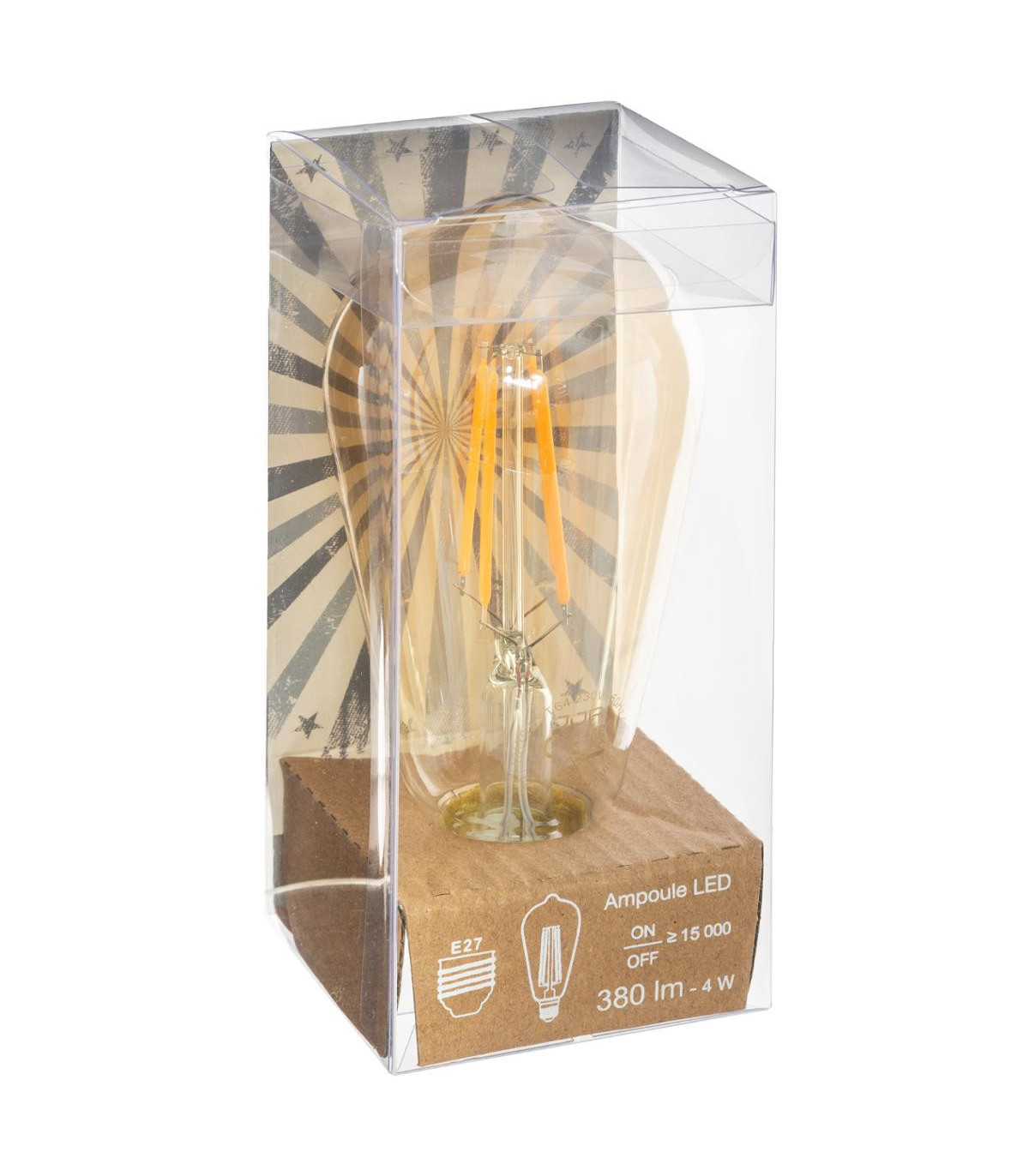 Ampoules LED - verre - doré - E27 - Atmosphera créateur d'intérieur