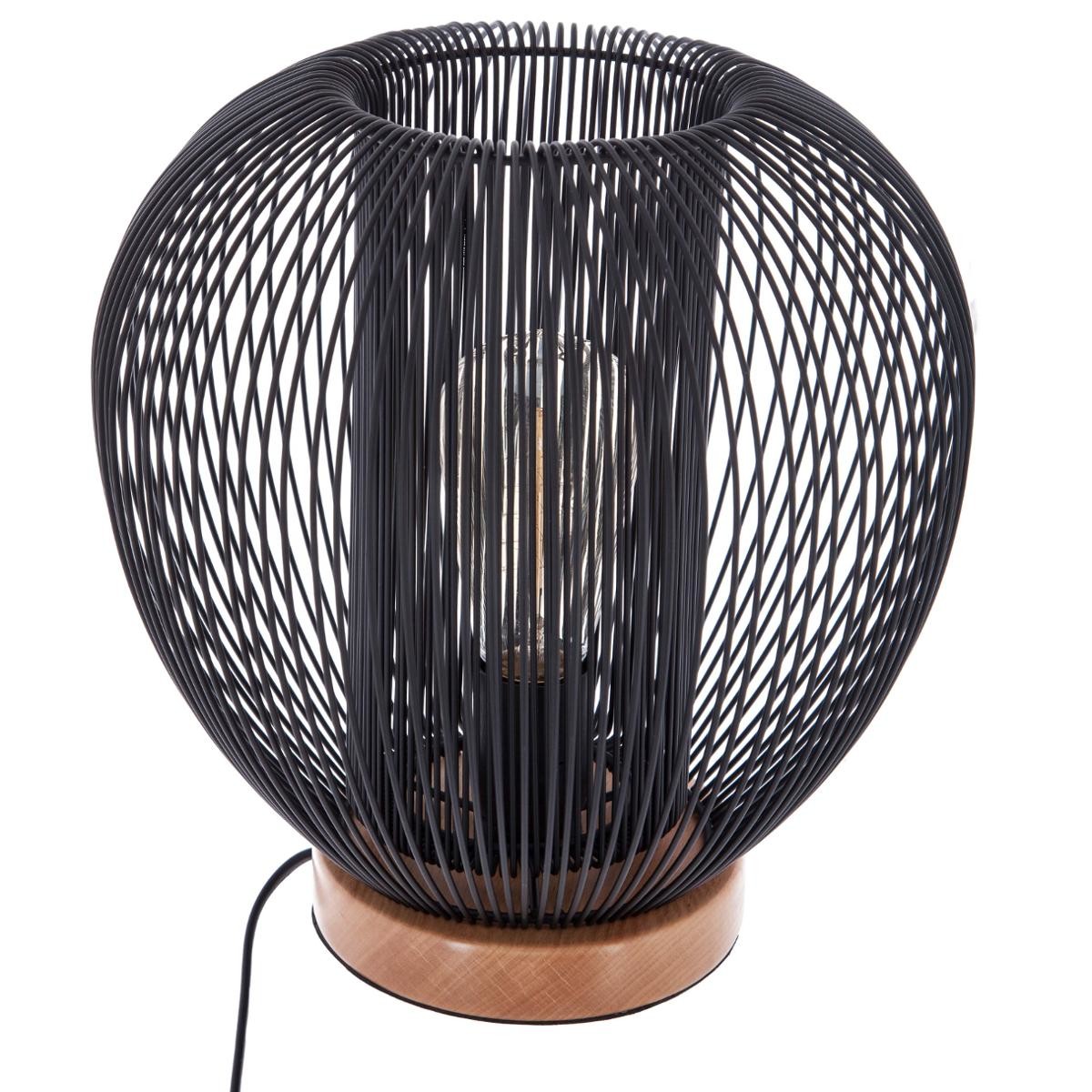 LAMPE NODA FIL NOIR H27