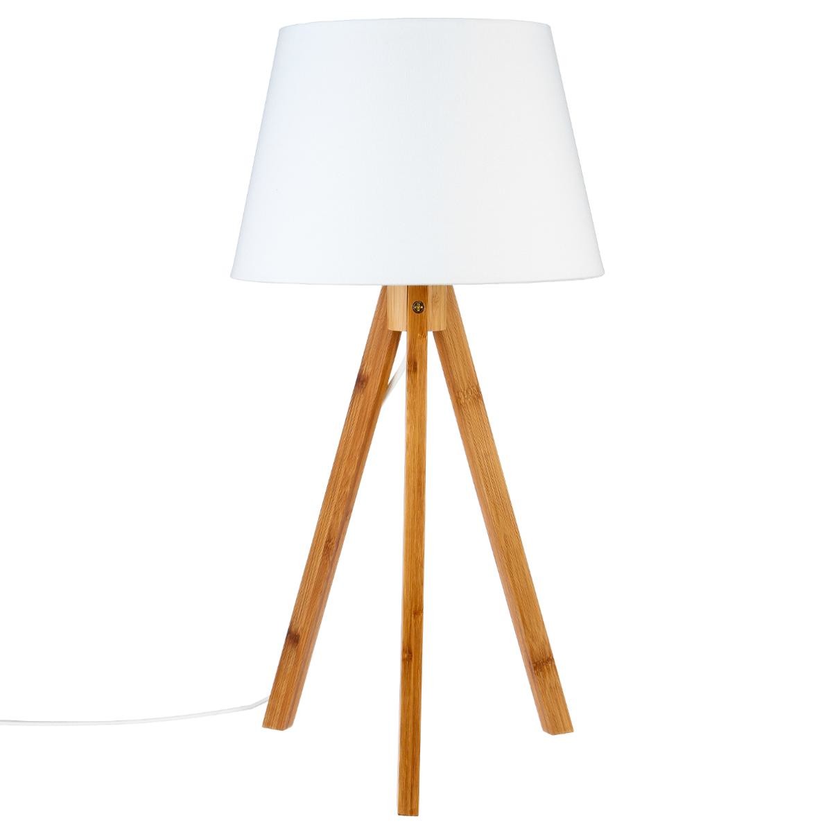 LAMPE À TRÉPIED BAHI BLANC H55,5