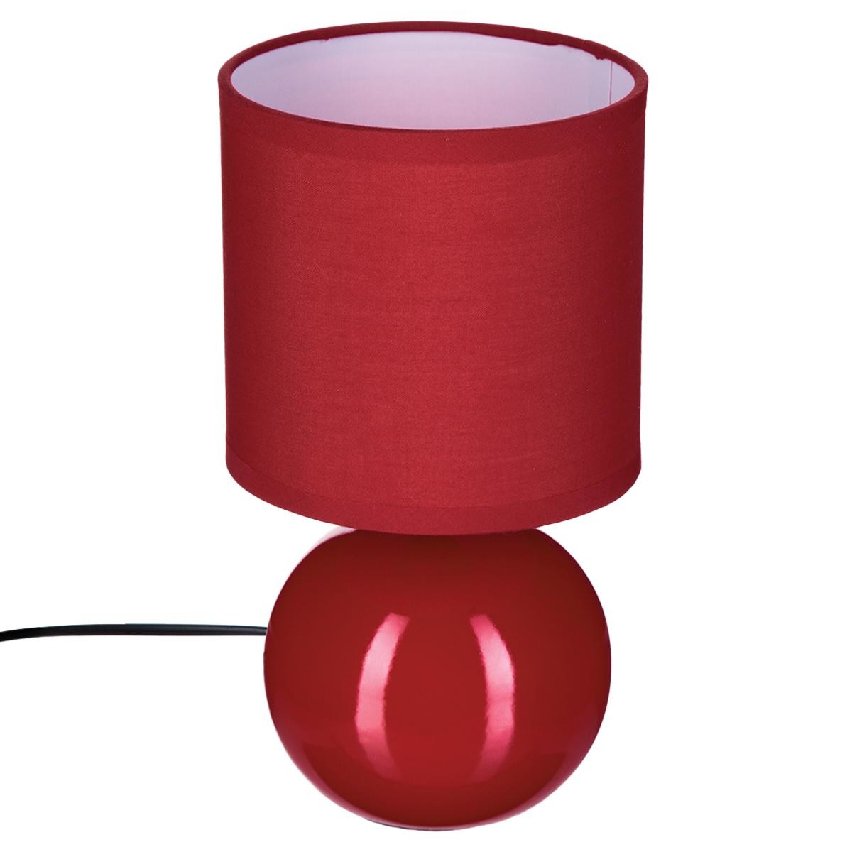 LAMPE BOULE TIMEO ROUGE H25