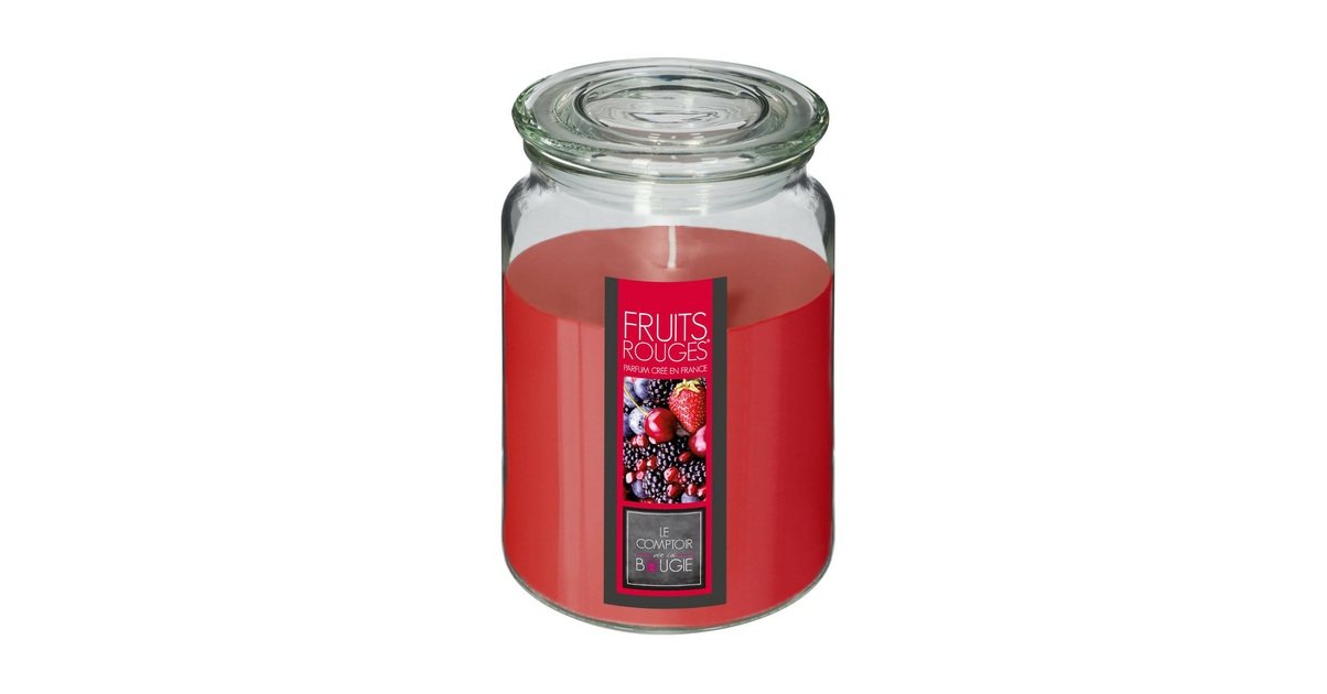 Comptoir de la Bougie - Bougie Parfumée Nina 500g Fruits Rouges