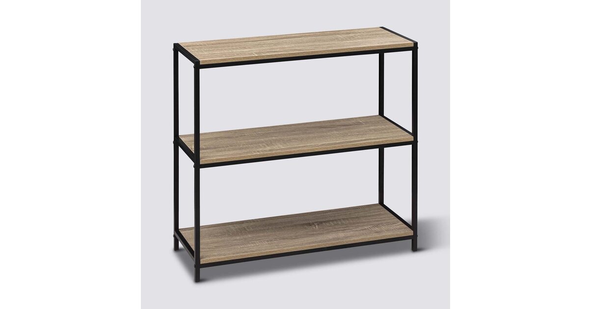 5five Table De Chevet Aliaj 2 Étagères Effet Bois - Meuble Pratique H.50cm