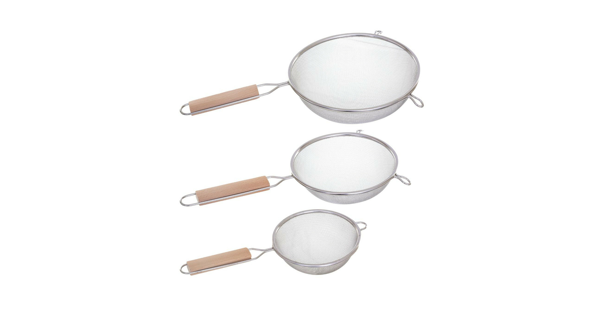 Lot De 4 Tamis Chinois En Inox - 7, 12, 18 Et 24 Cm - Passeoire écumoire Cuisine