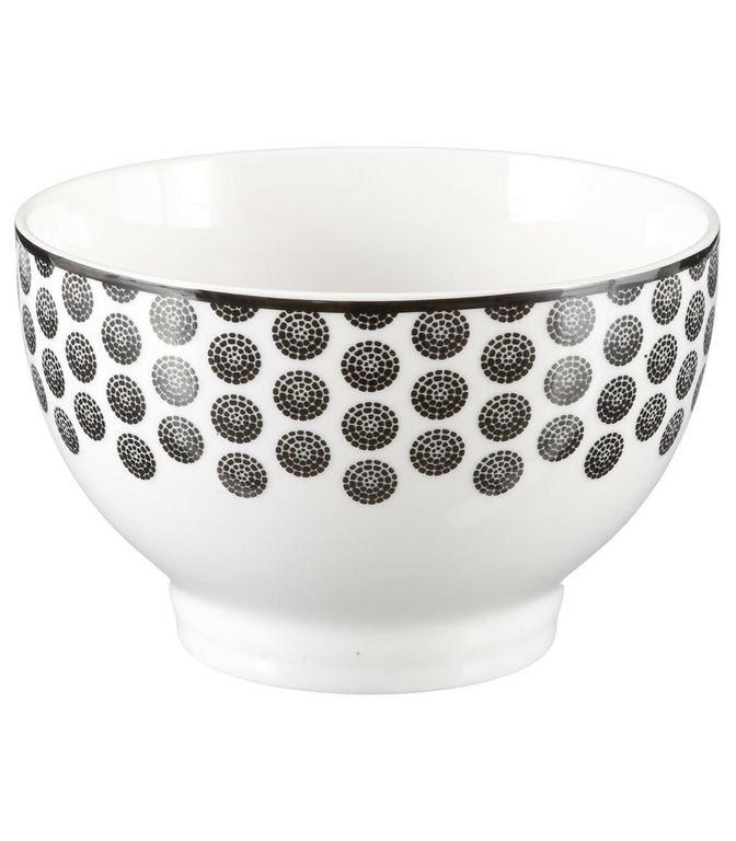 Assiette creuse BOHEMIA en porcelaine à motif floral D 20cm