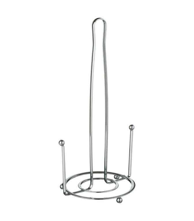 Porte-essuie-tout En Métal Vert Premier Housewares - Base Large, Dessus Chromé, Pour Cuisine