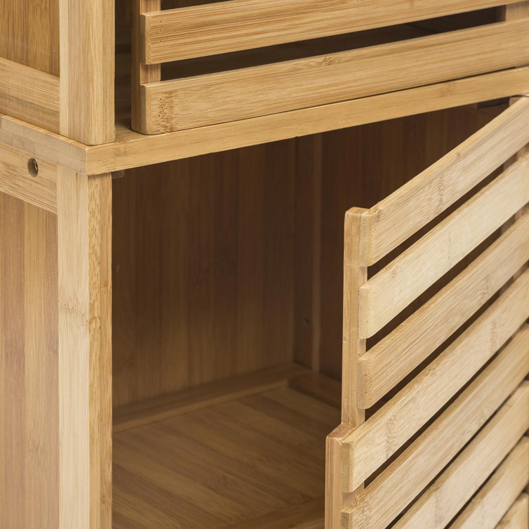 FIVE Meuble de WC en bambou SICELA - Marron pas cher