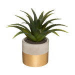 plante-artificielle-dans-un-pot-bicolore-dore-h-28-cm