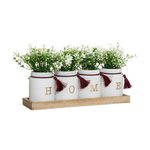 set-4-plantes-artificielles-fleurs-blanches-pots-avec-pompons-plateau-en-bois