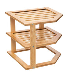 5five - étagère d angle 2 niveaux blackwood 5five - étagère d angle 2 niveaux blackwood