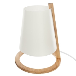 Lampe socle Tibu en bois - Atmosphera créateur d'intérieur :  : Bricolage