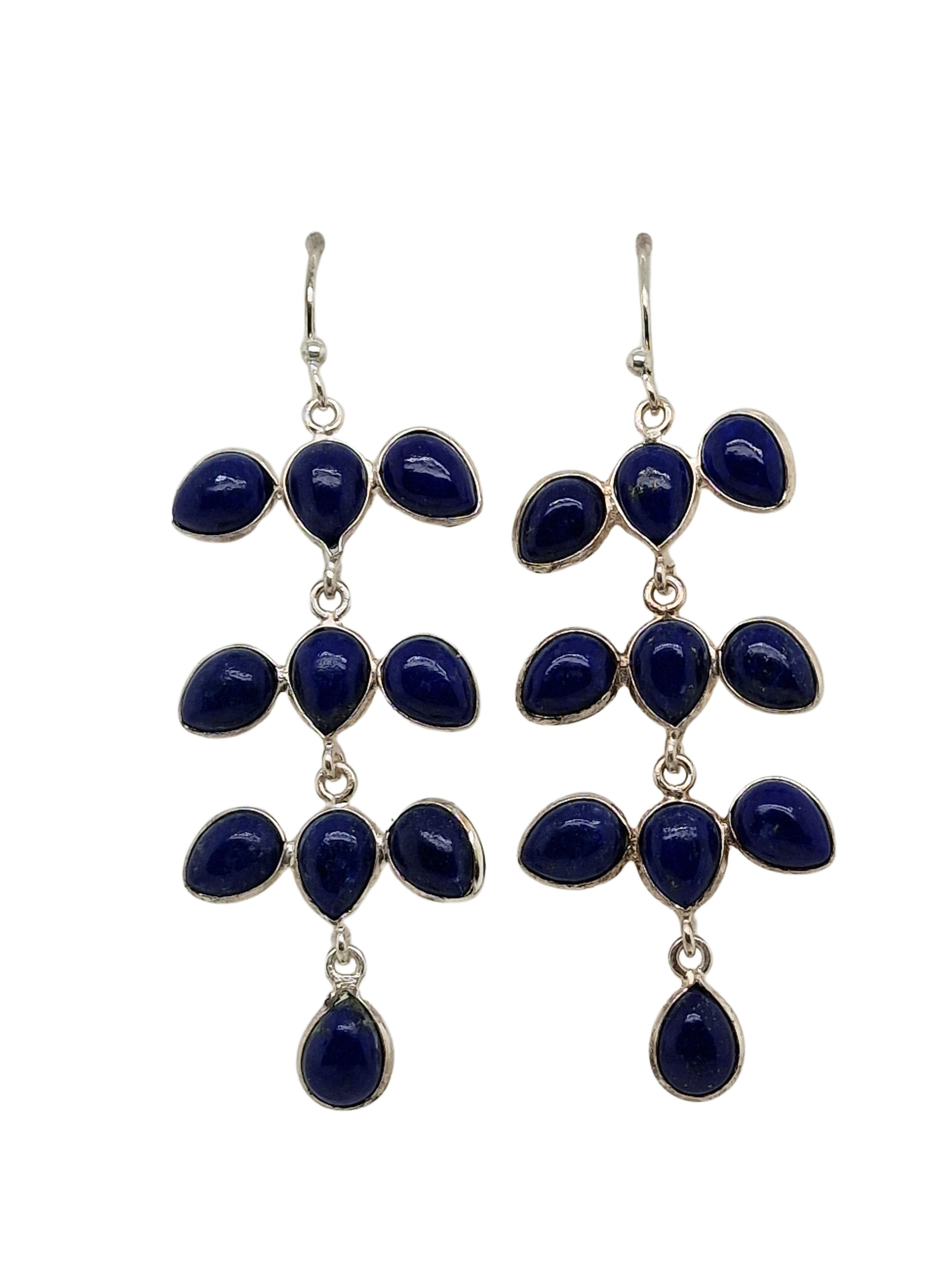 Boucles d\'oreilles lapis lazuli