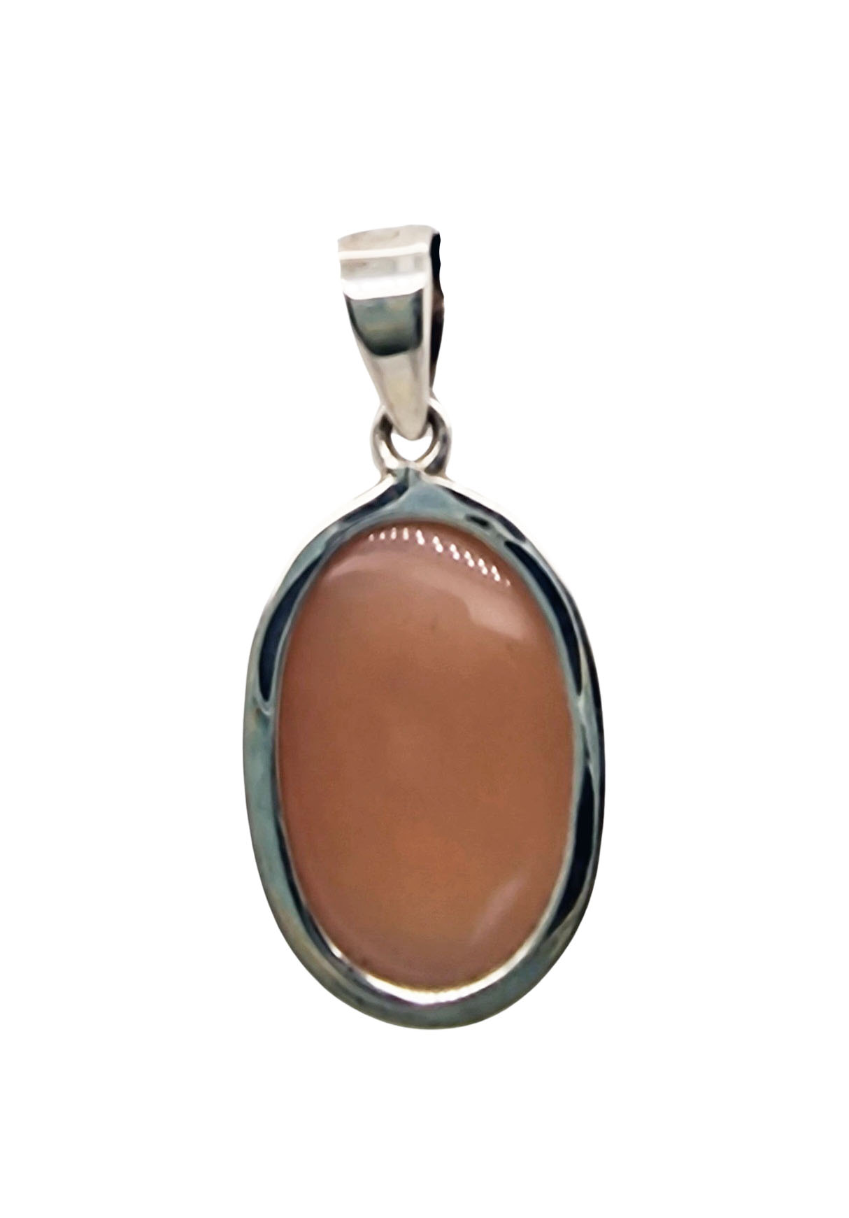 Collier Cordon Pierre De Lune Orangée - Galerie De La Pierre