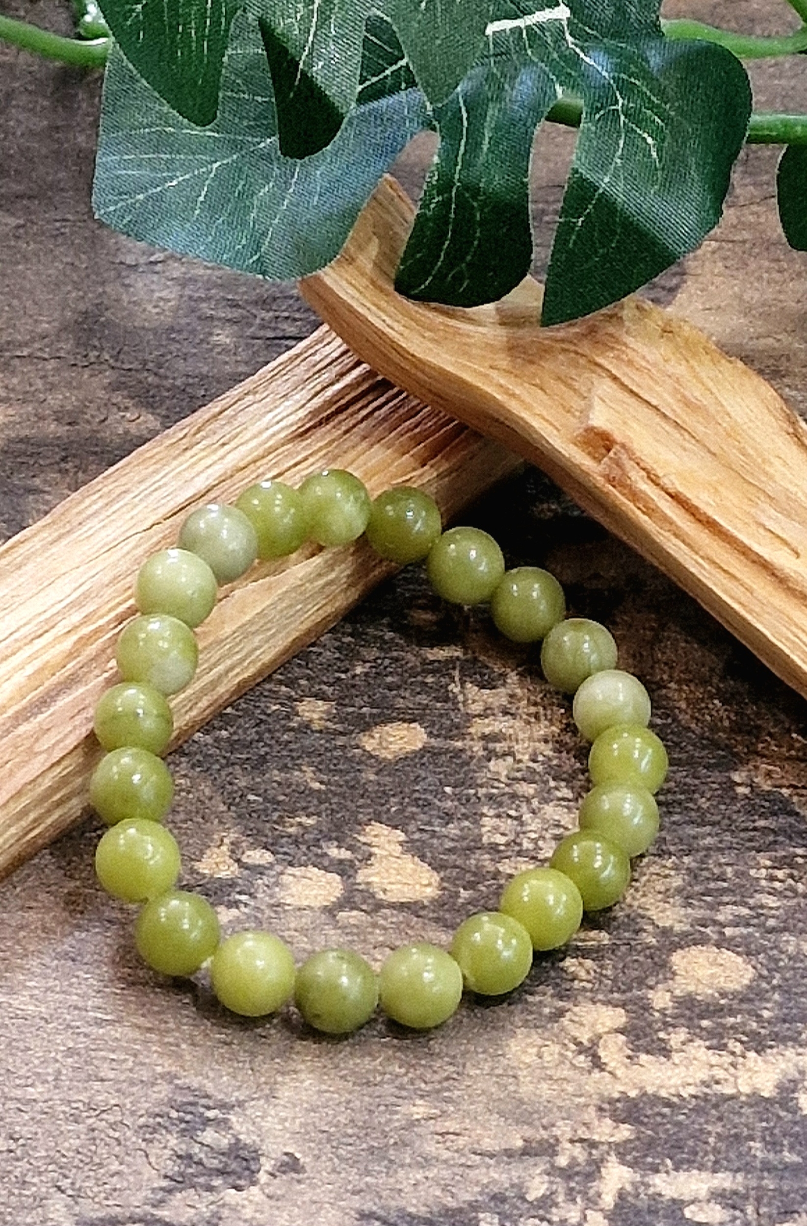 Bracelet 8mm serpentine claire