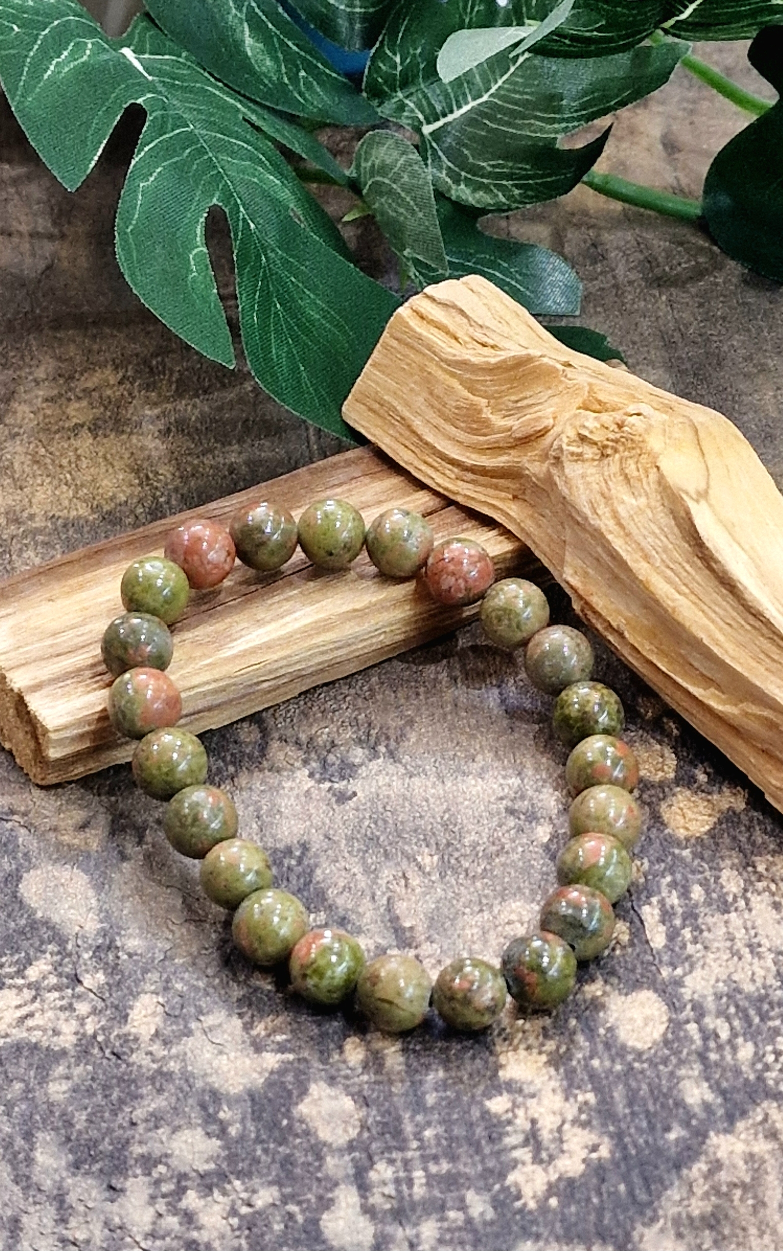 Bracelet 8mm Unakite