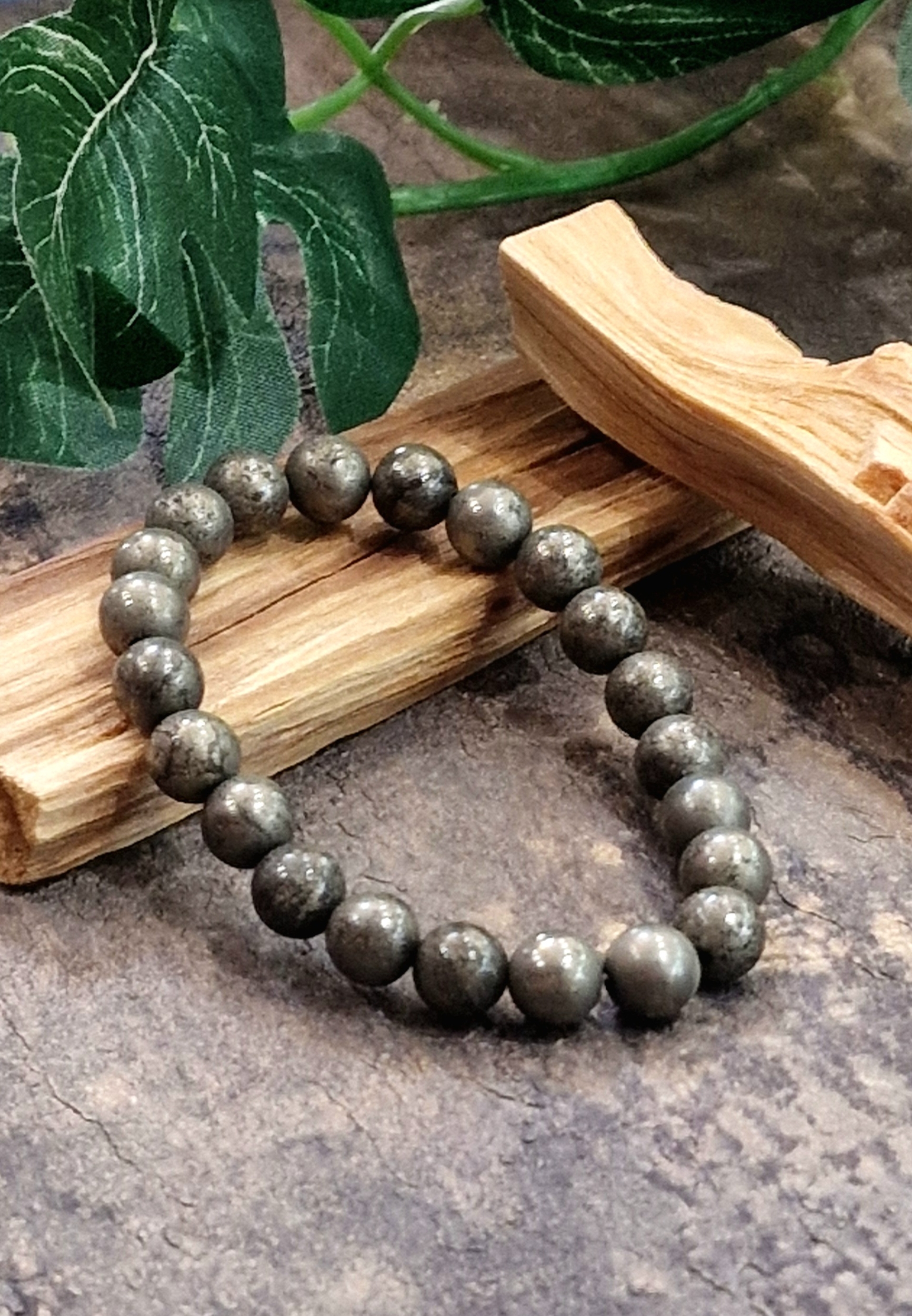 Bracelet 8mm pyrite