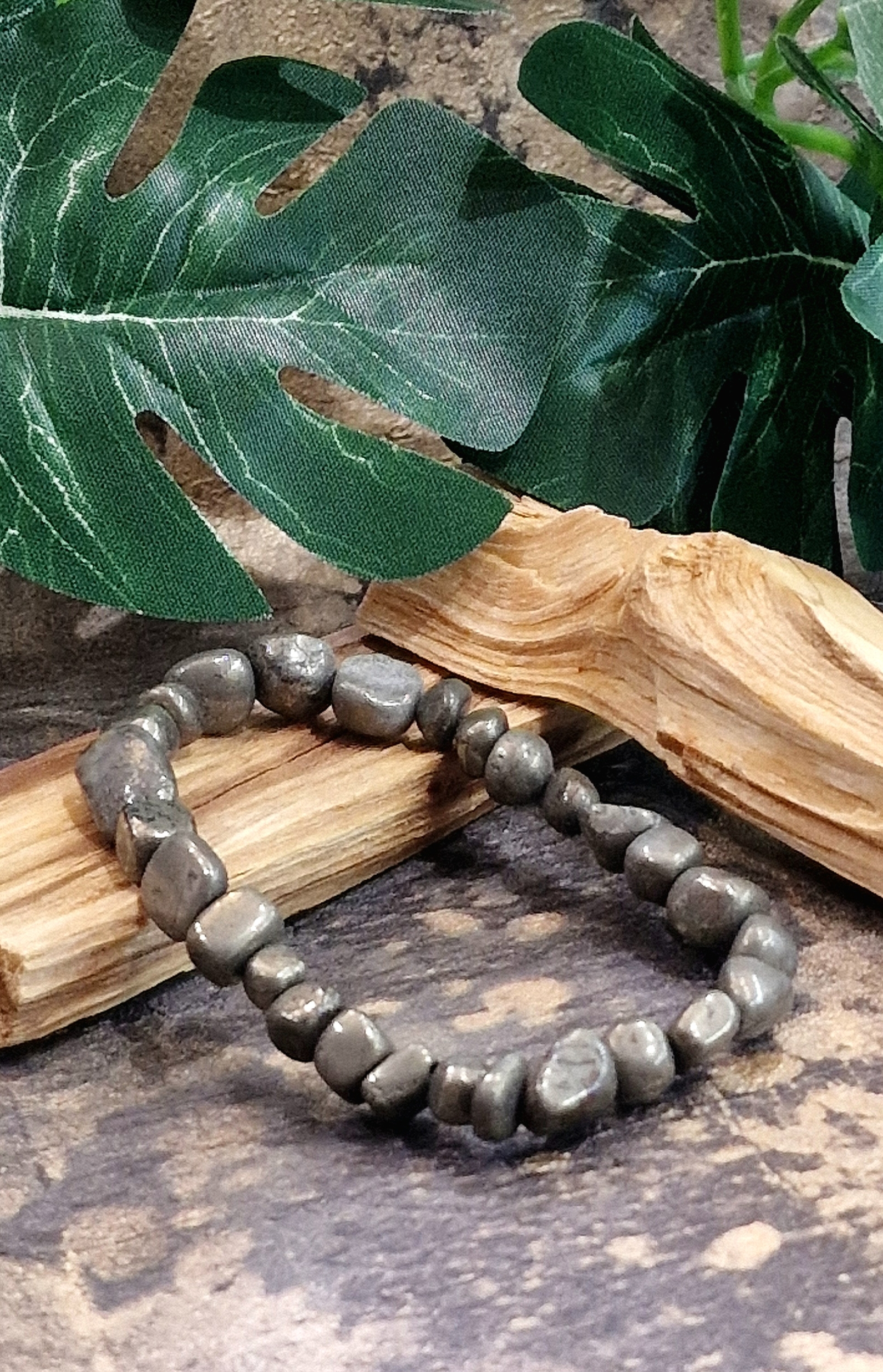 Bracelet mini roulé pyrite