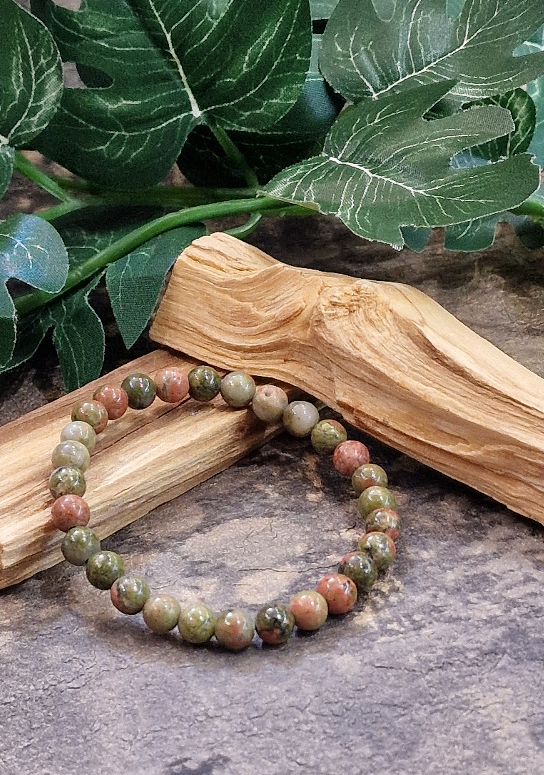Bracelet 6mm unakite