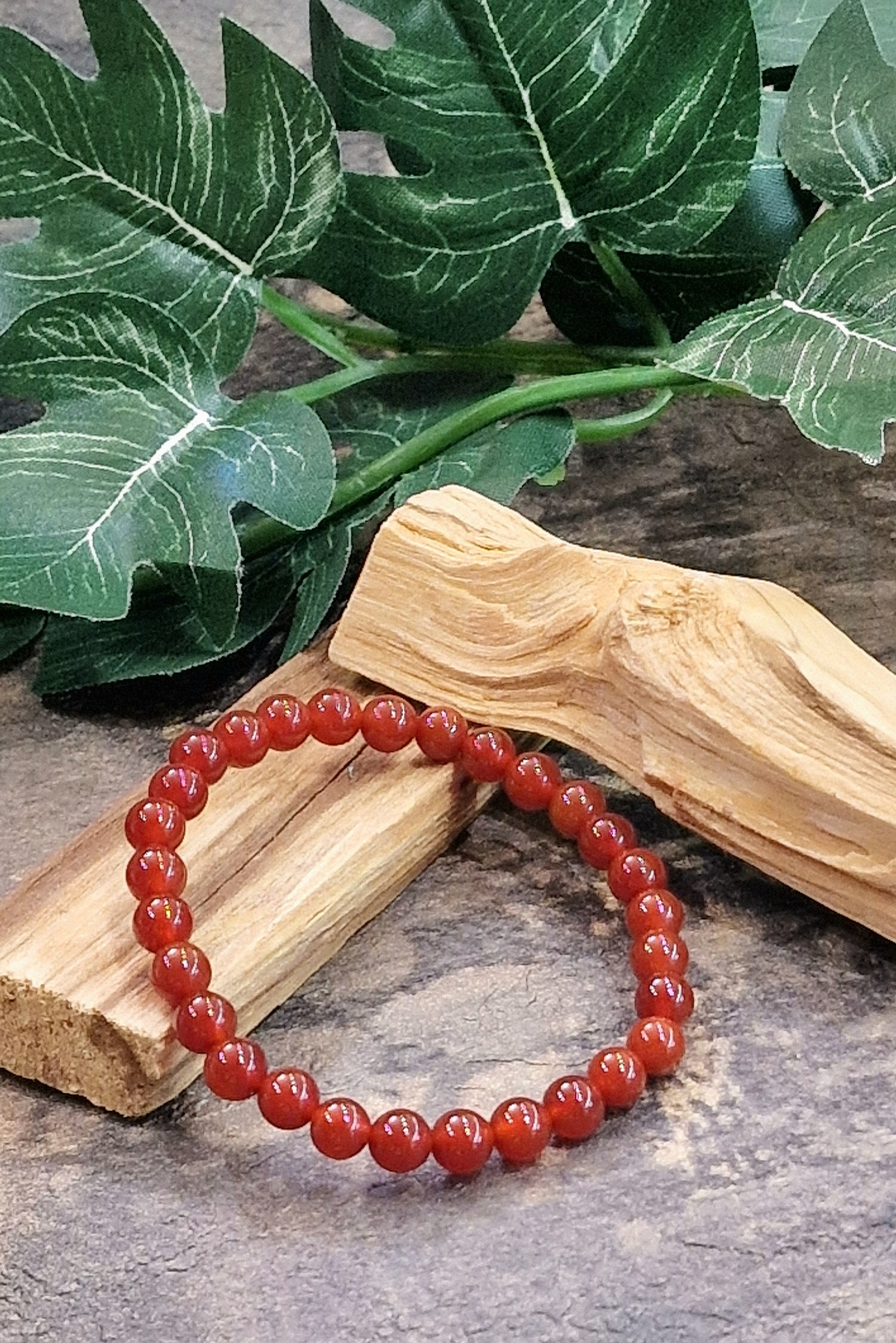 Bracelet 6mm cornaline