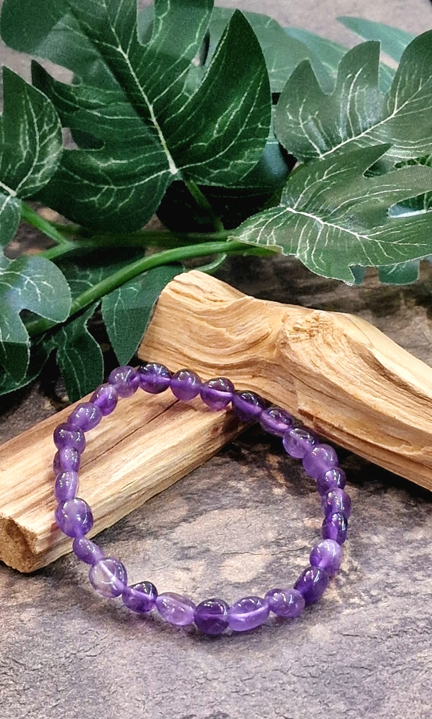 Bracelet mini roulé améthyste