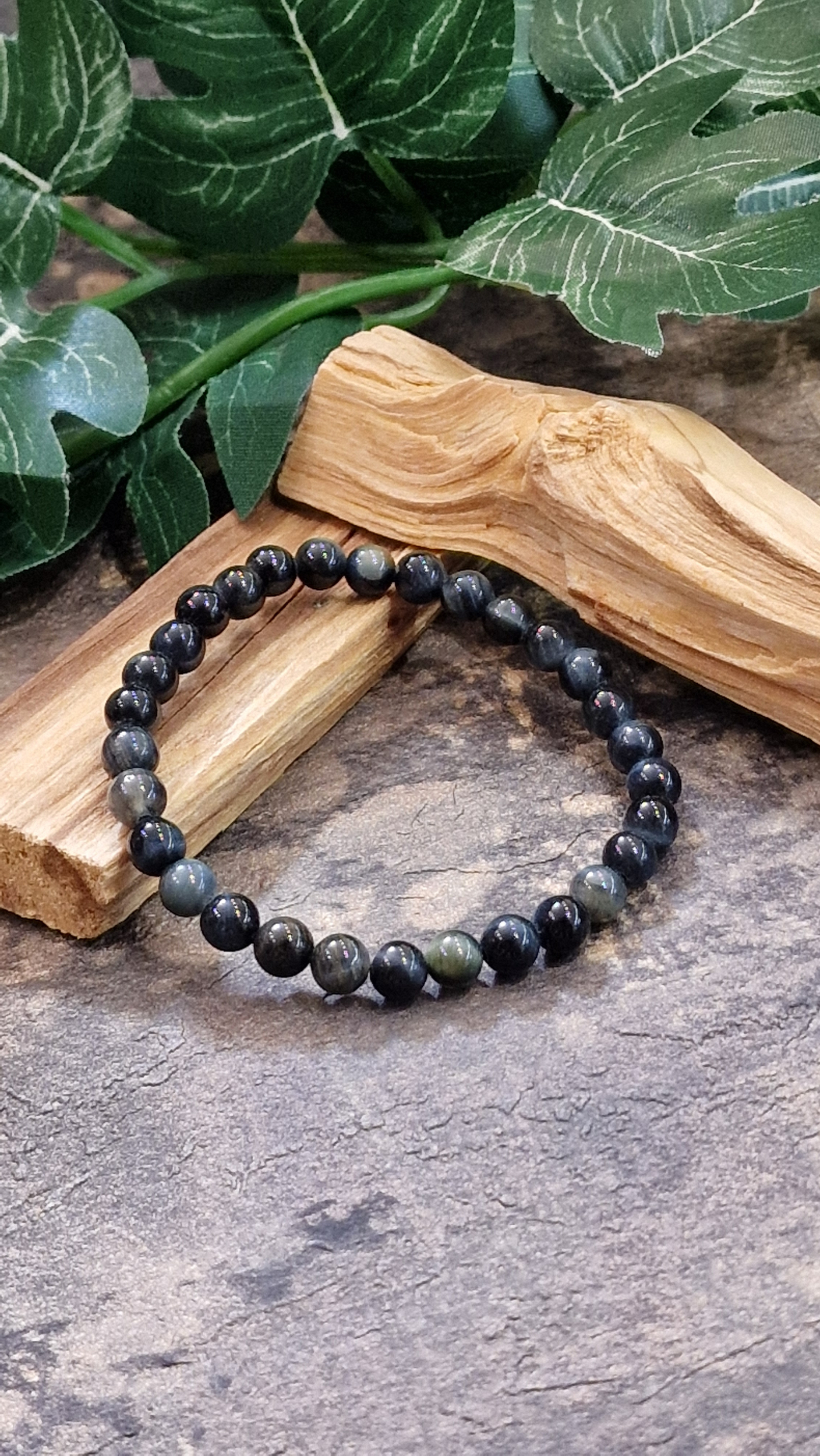 Bracelet 6mm oeil de faucon