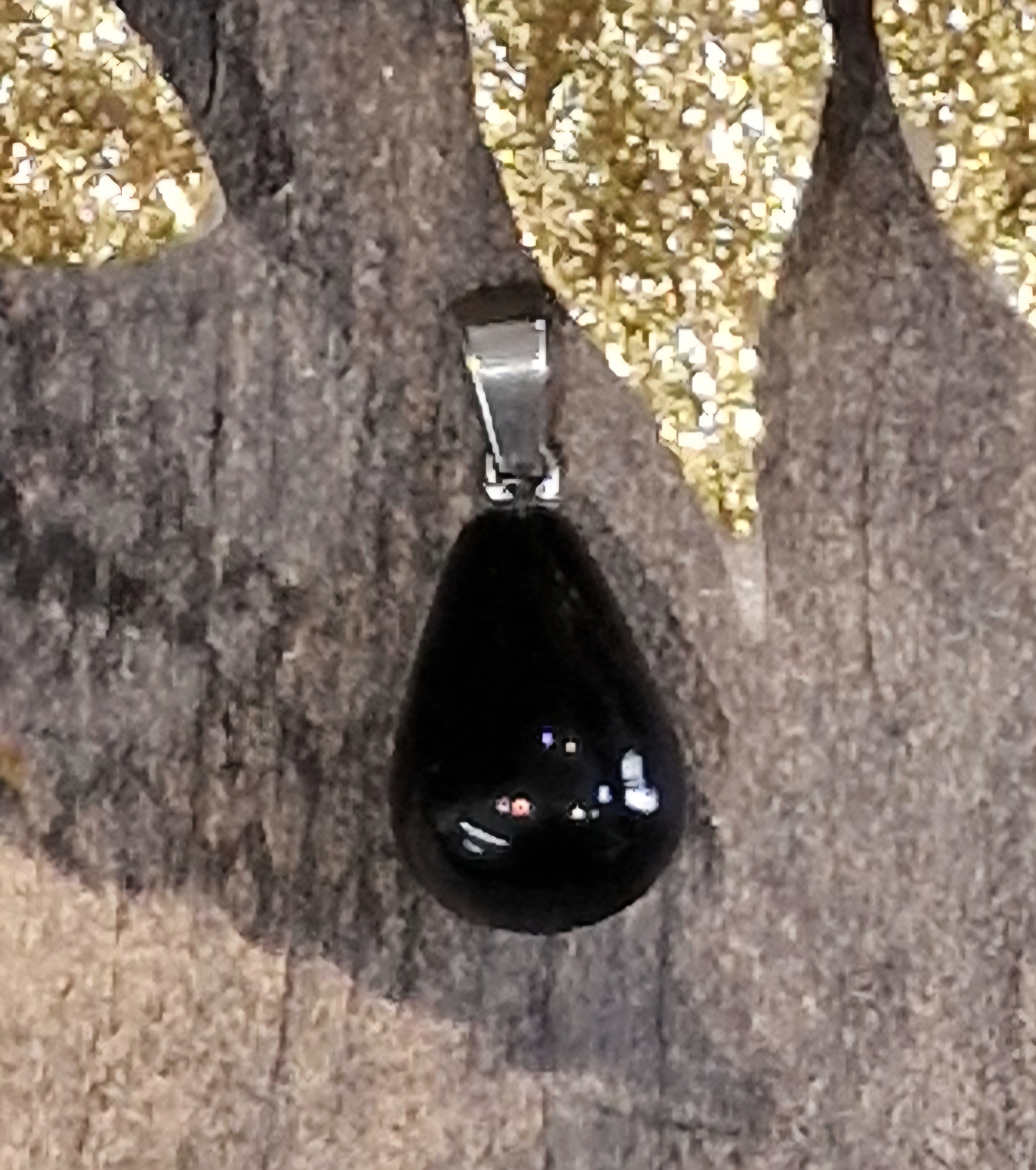 Pendentif onyx noir