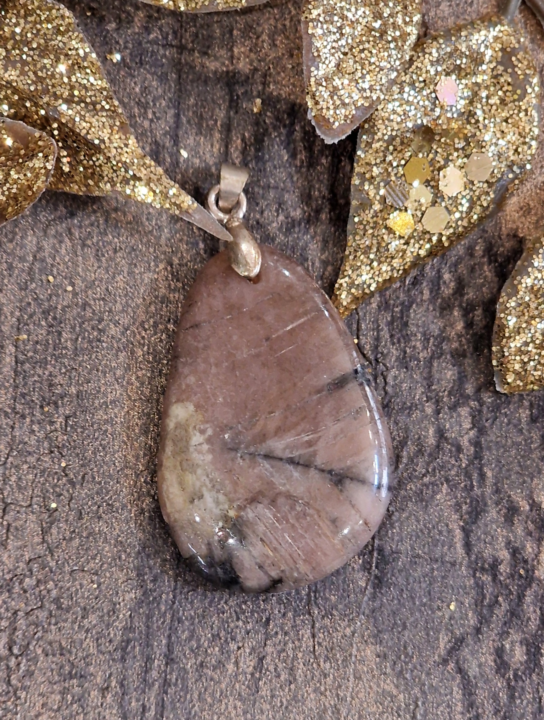 Pendentif chiastolite