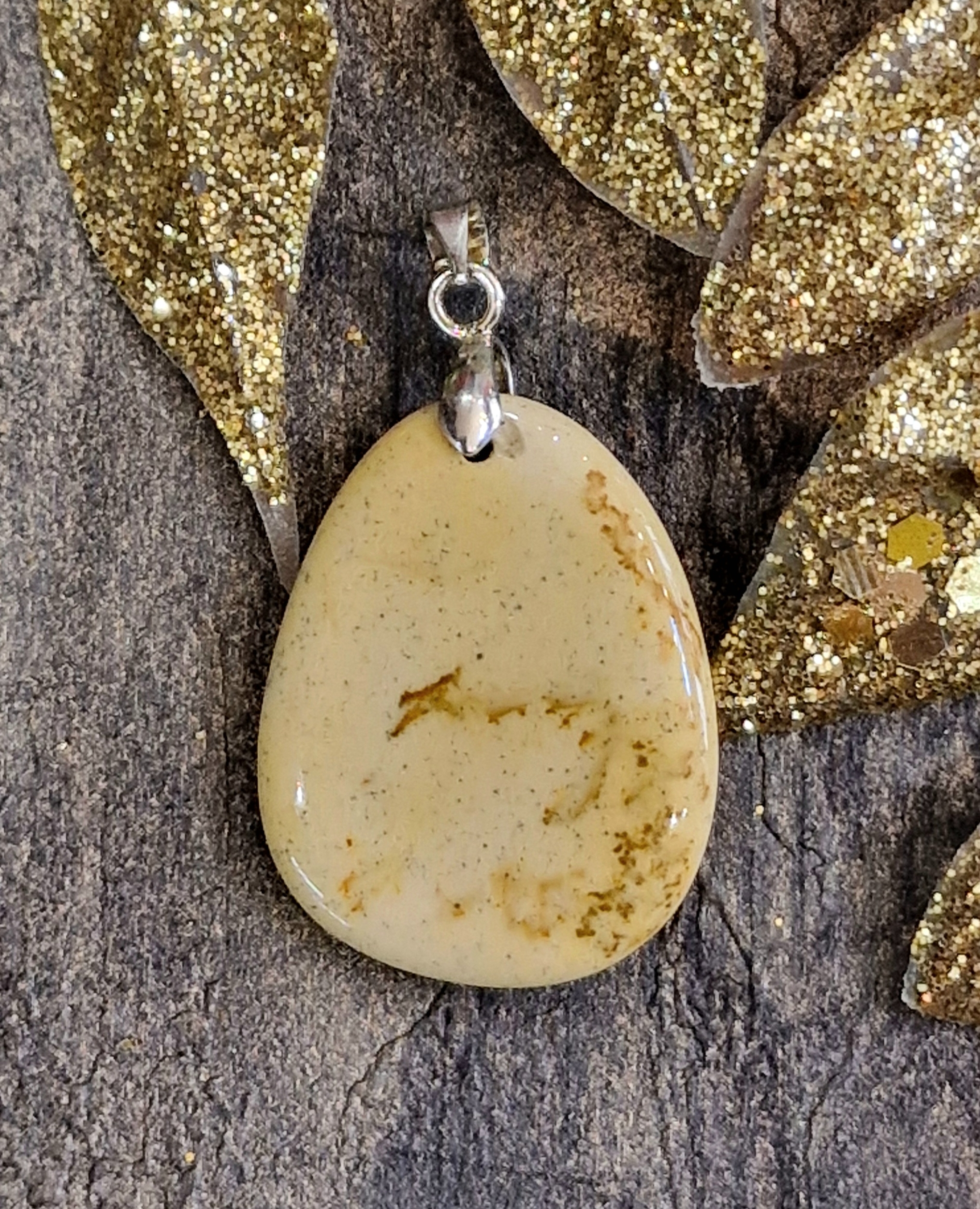 Pendentif jaspe paysage