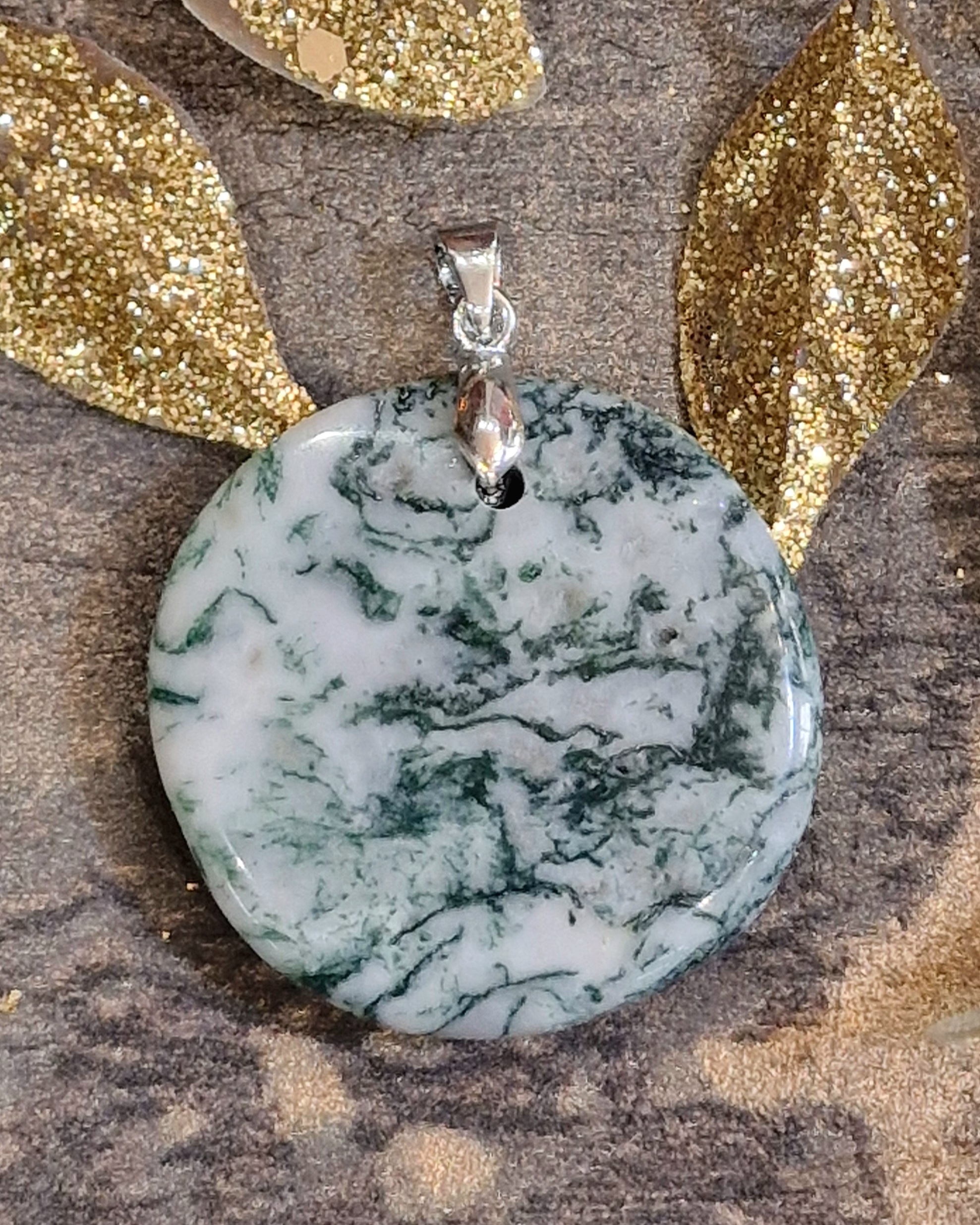 Pendentif agate arbre