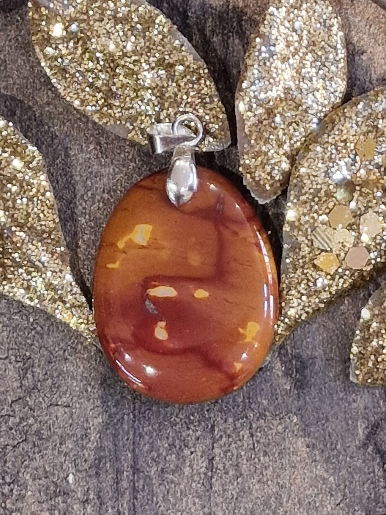 Pendentif turquoise du Tibet, pierre naturelle - Brin de Syl