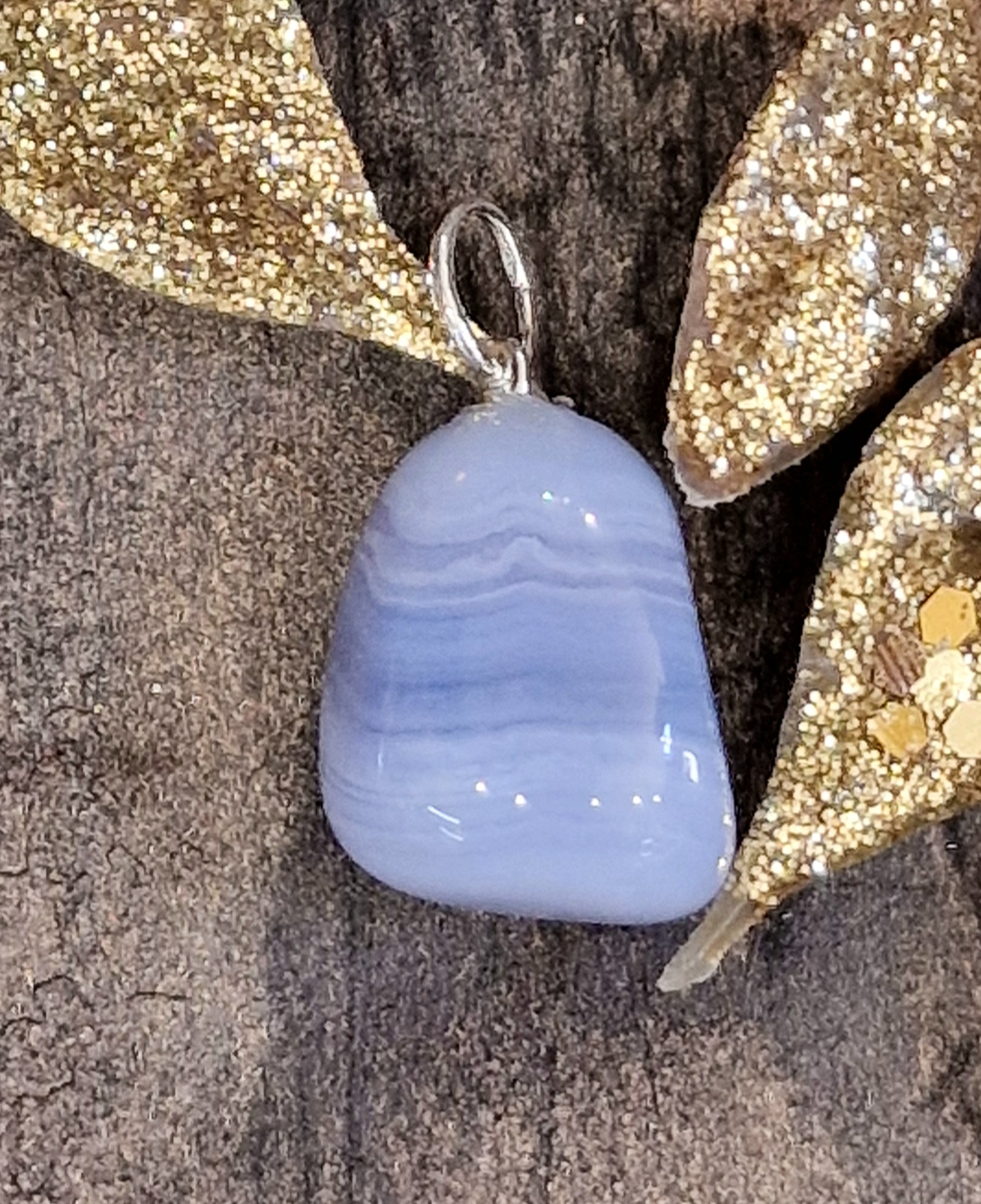 Pendentif calcédoine