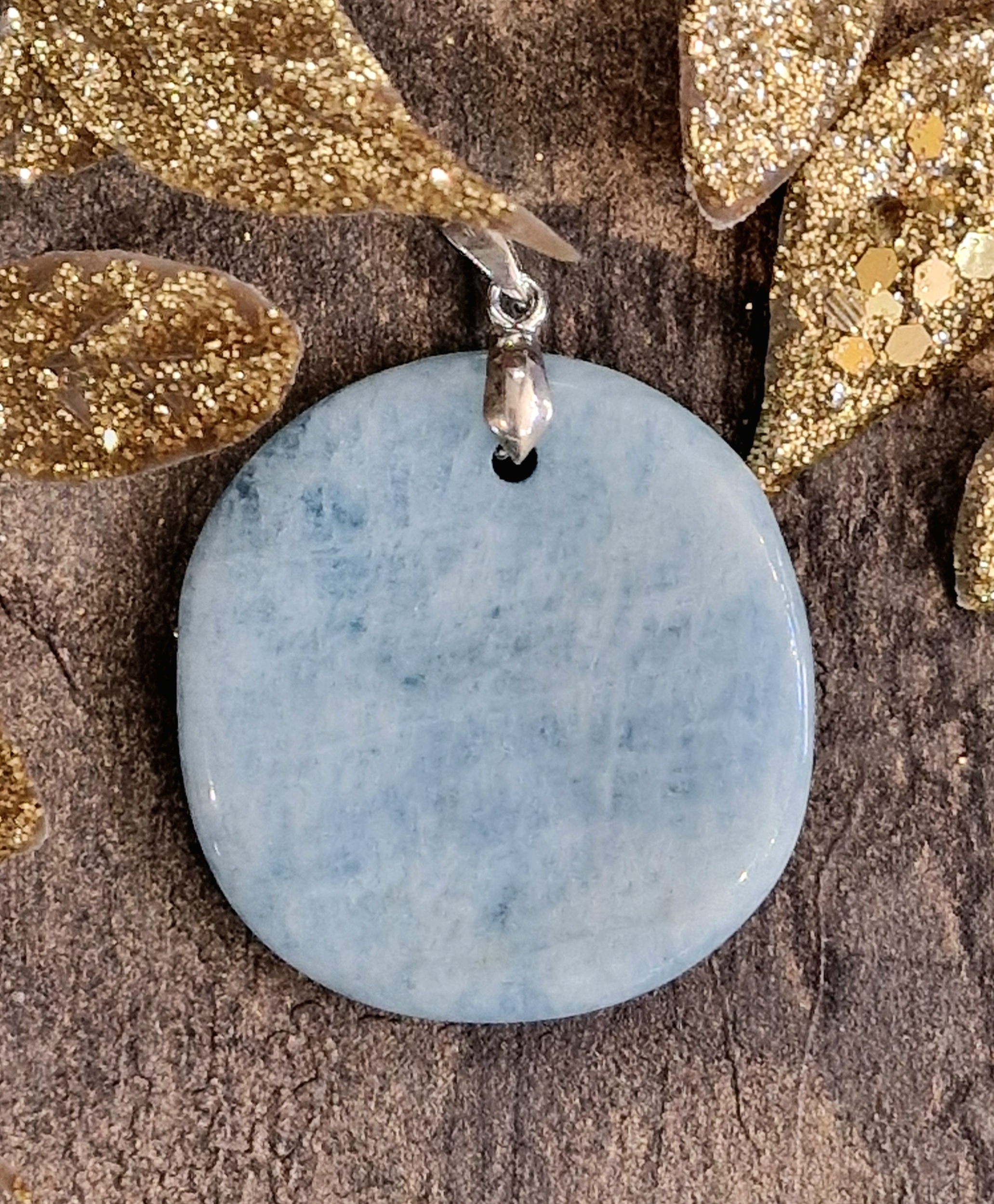 Pendentif aigue marine