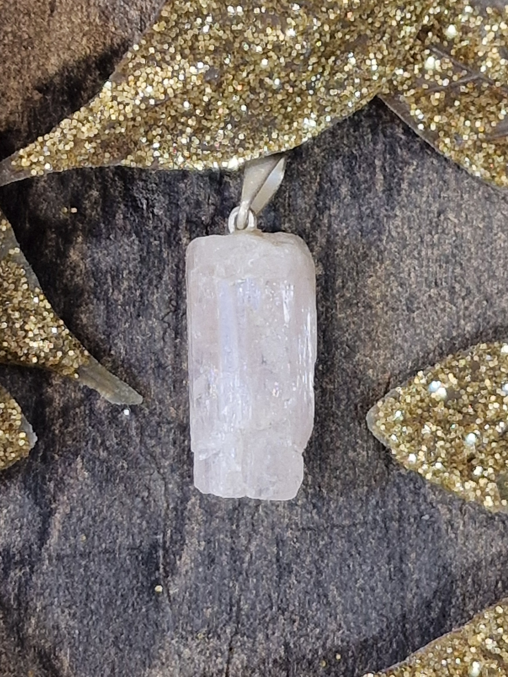 Pendentif tourmaline rose