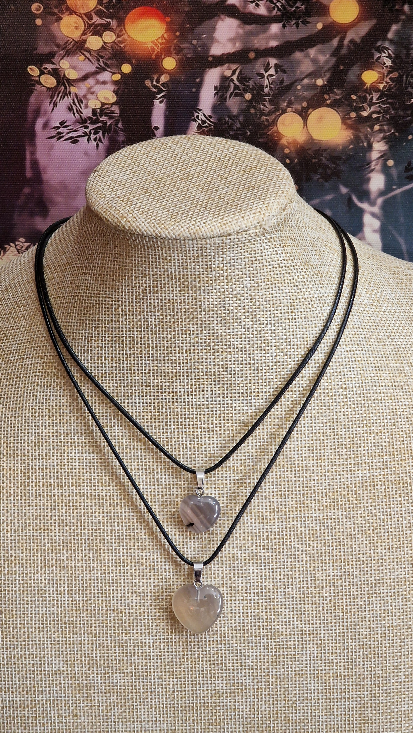 Pendentif coeur agate