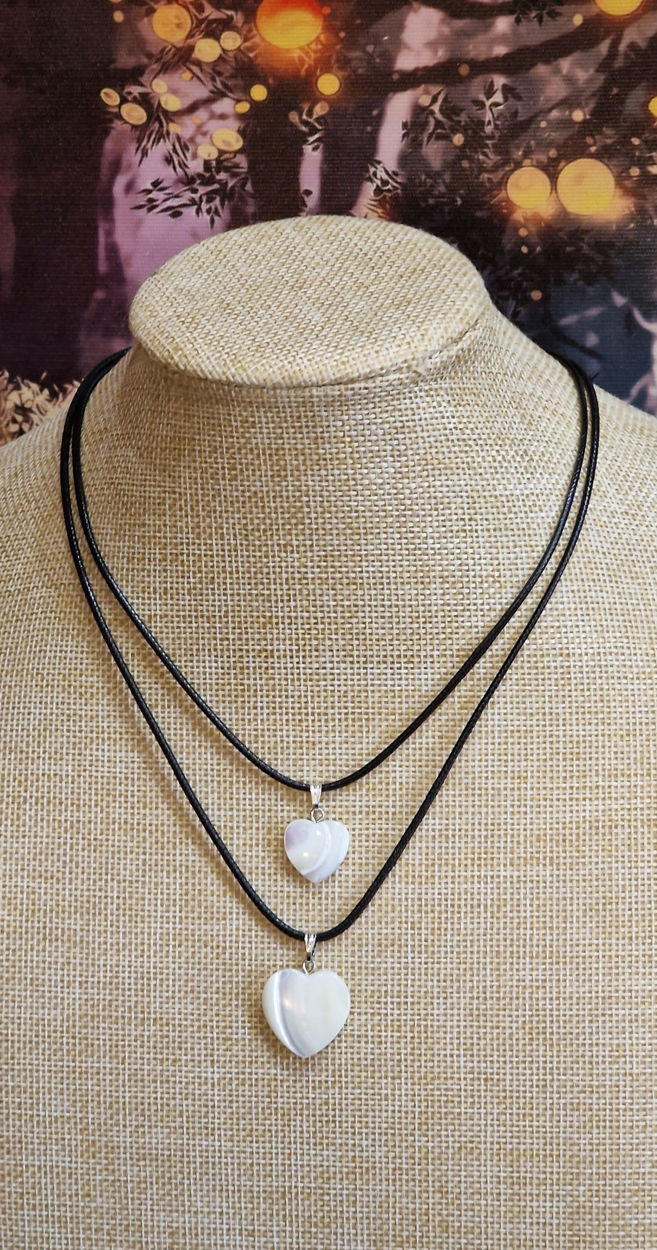 Pendentif coeur nacre