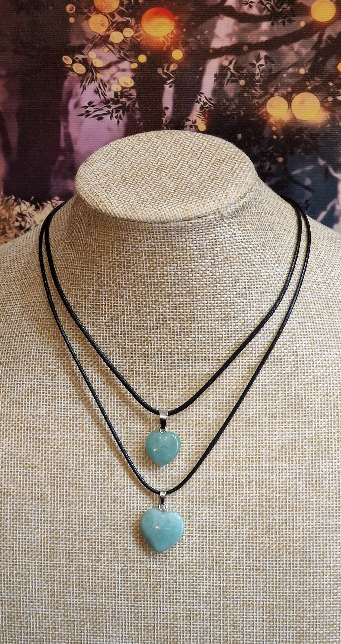 Pendentif coeur aventurine