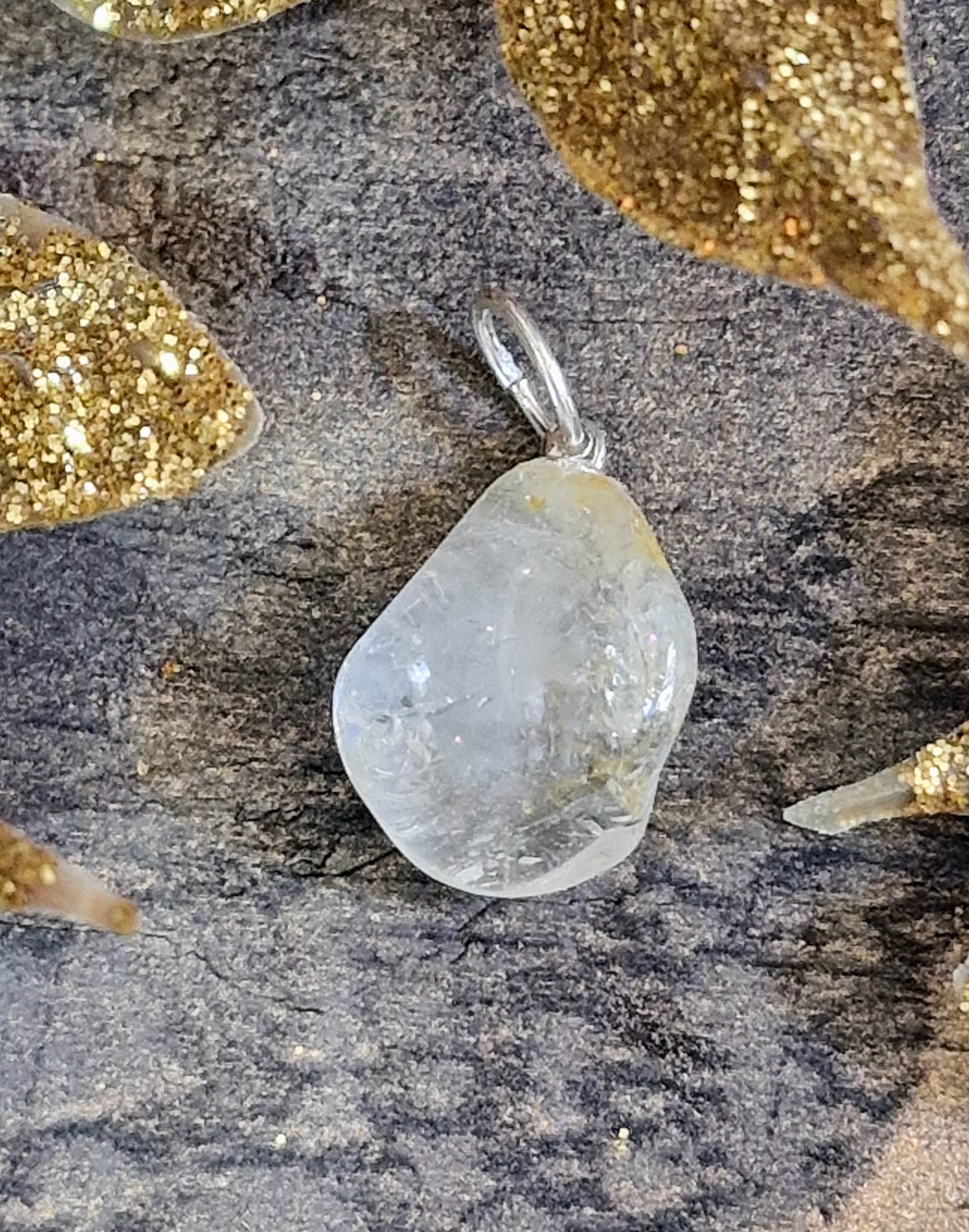 Pendentif topaze bleue
