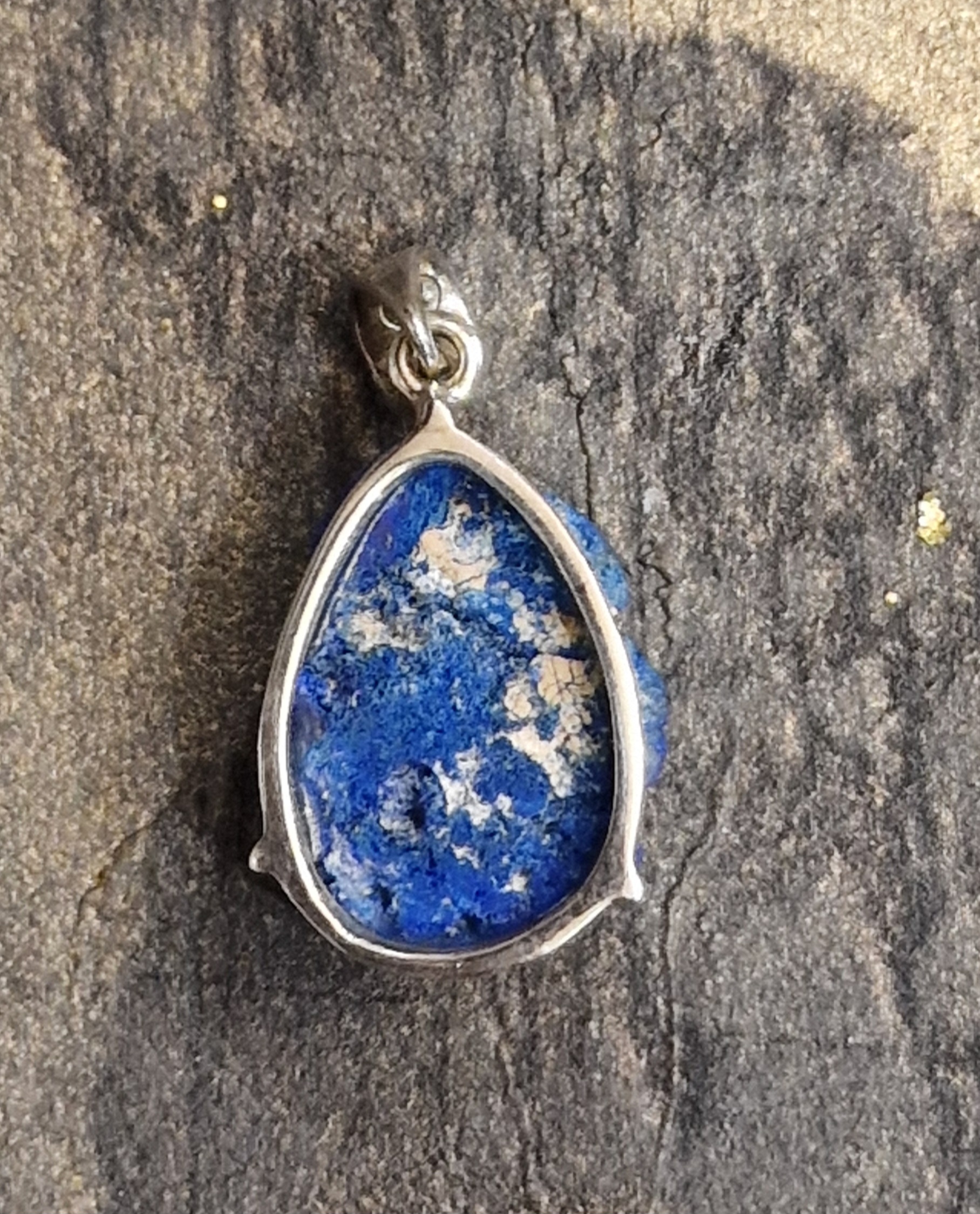 pendentif-argent-azurite-brute-arrière-155e