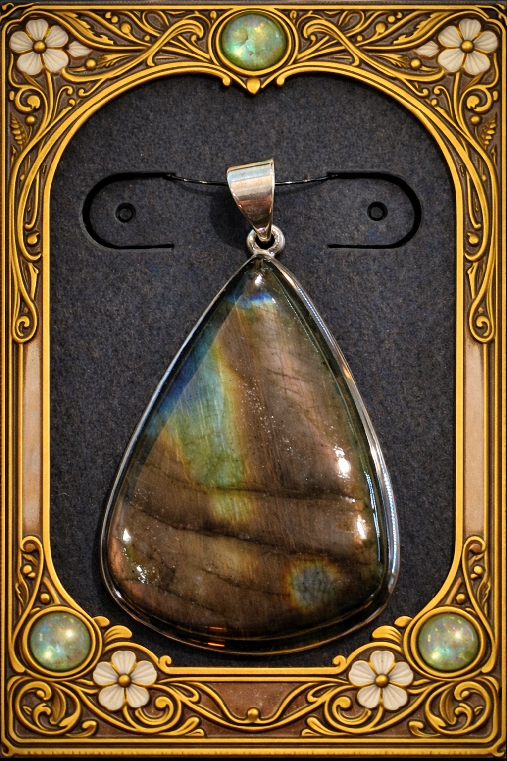 Pendentif labradorite purple