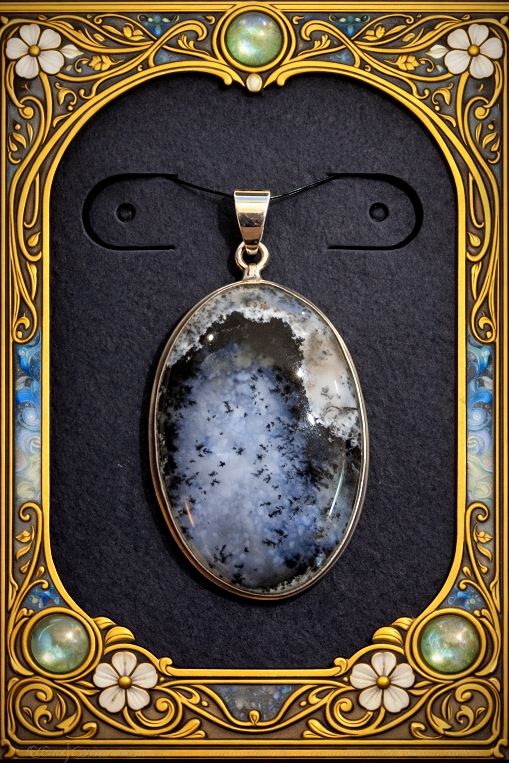 Pendentif agate du Montana
