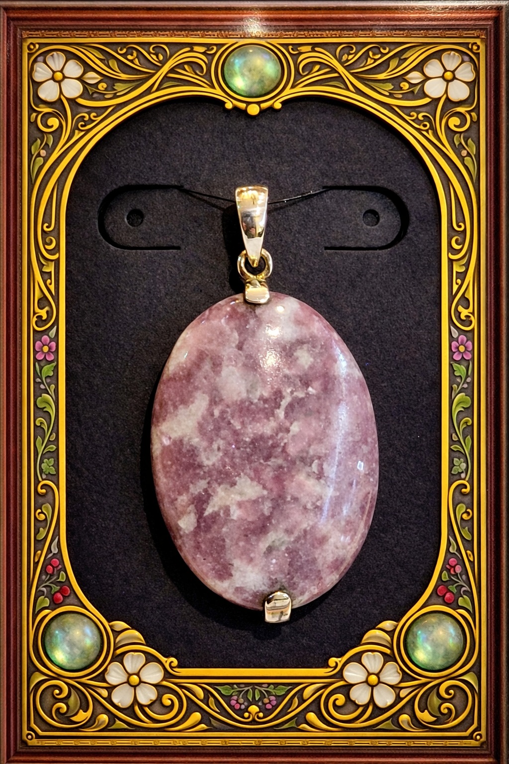 Pendentif lépidolite