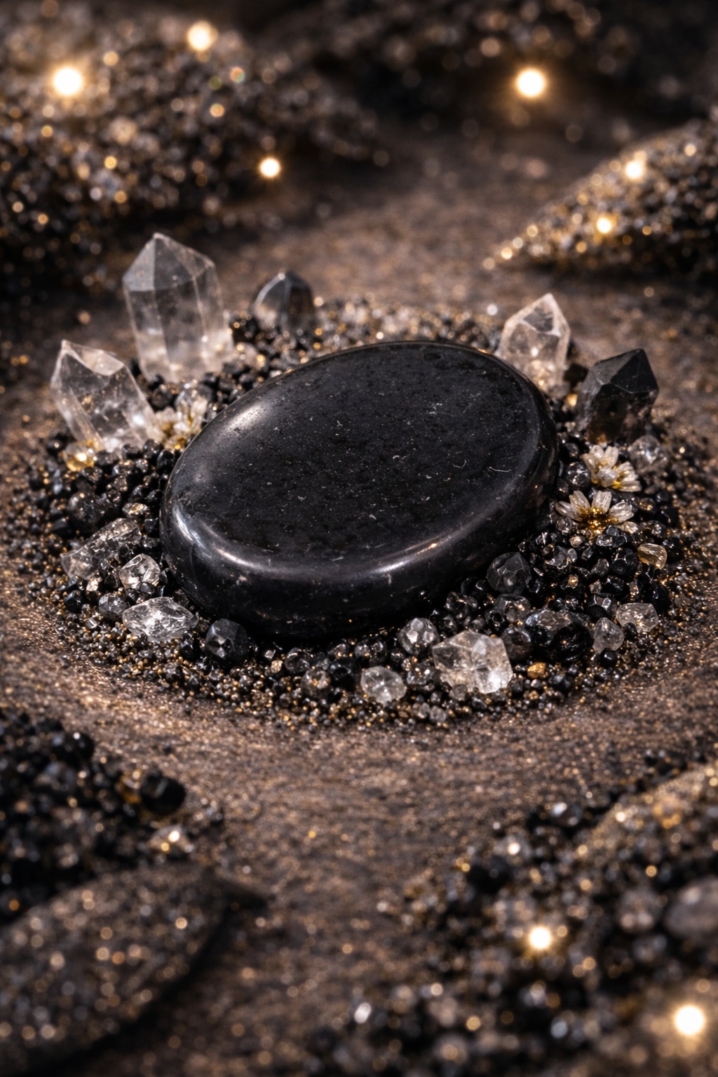 Pierre d\'apaisement tourmaline noire
