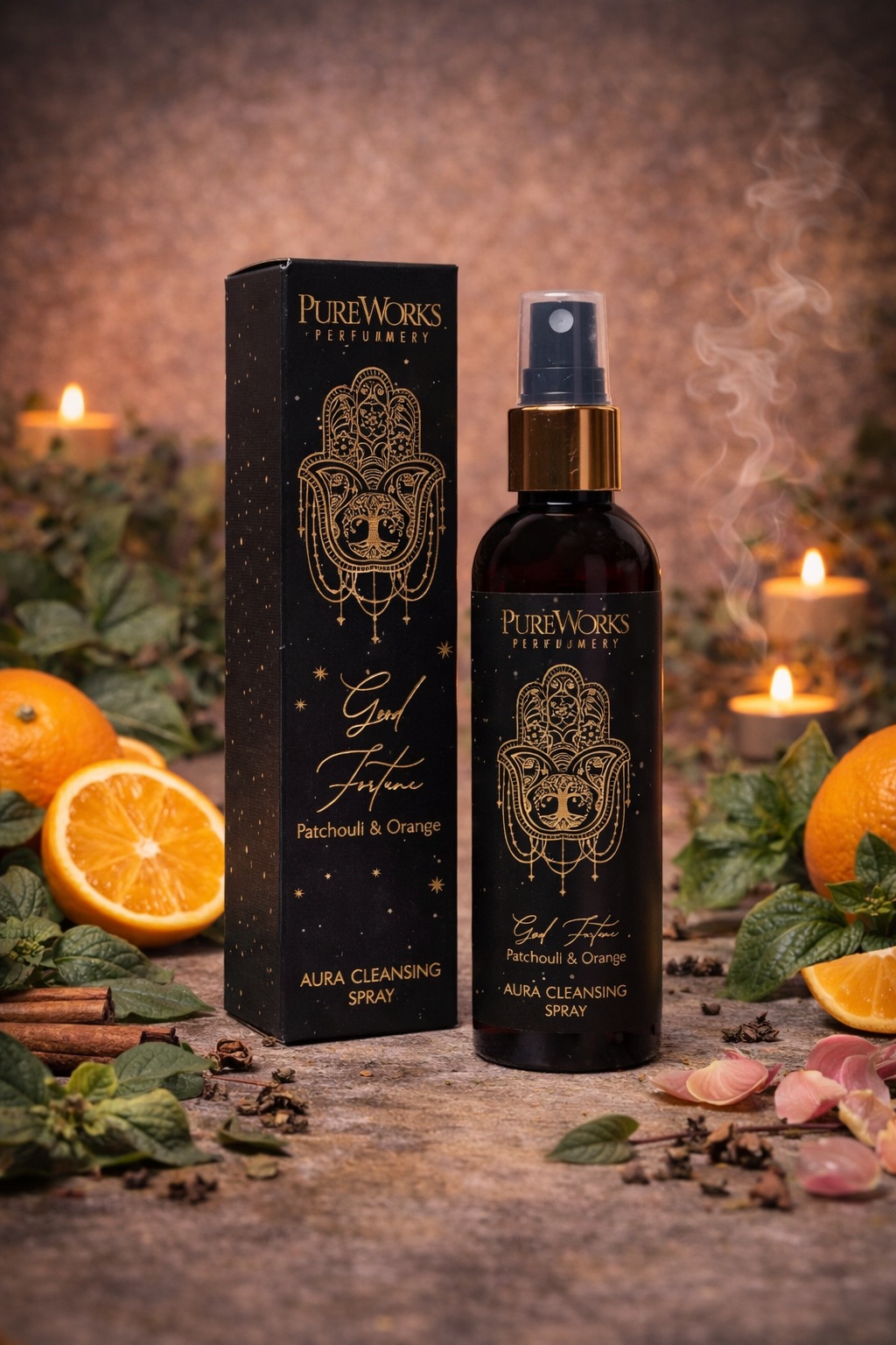 Brume d\'encens patchouli et Orange