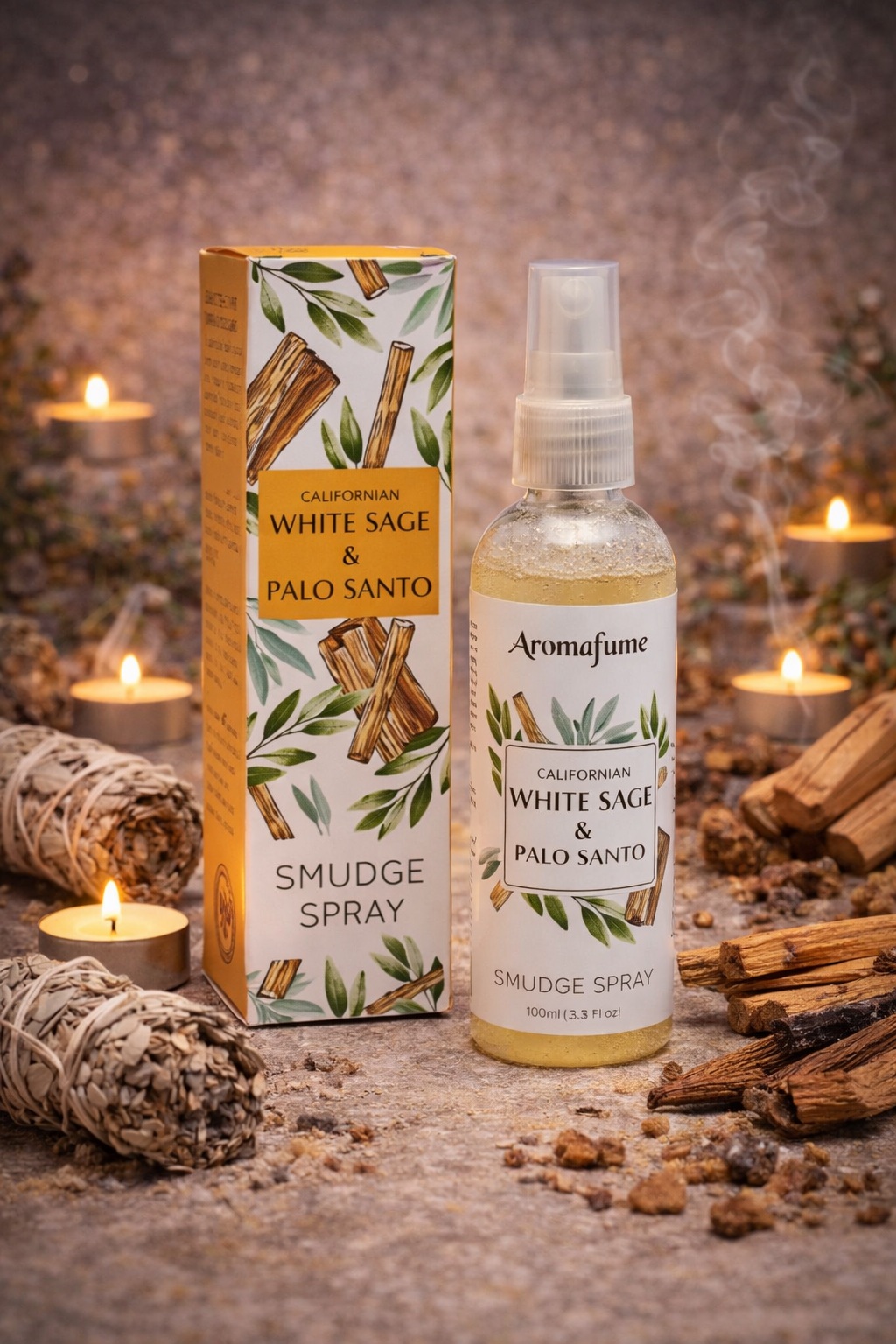 Brume d\'encens sauge blanche + Palo santo