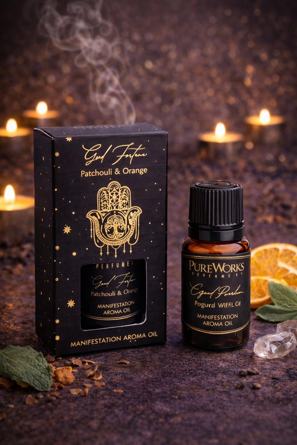 Huiles essentielles patchouli et orange