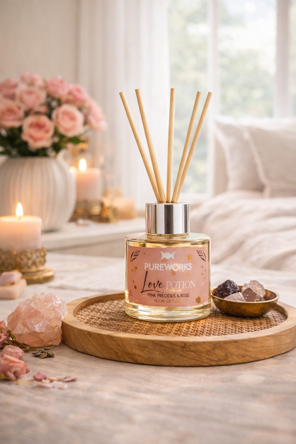 diffuseur-batonnets-rose-maison
