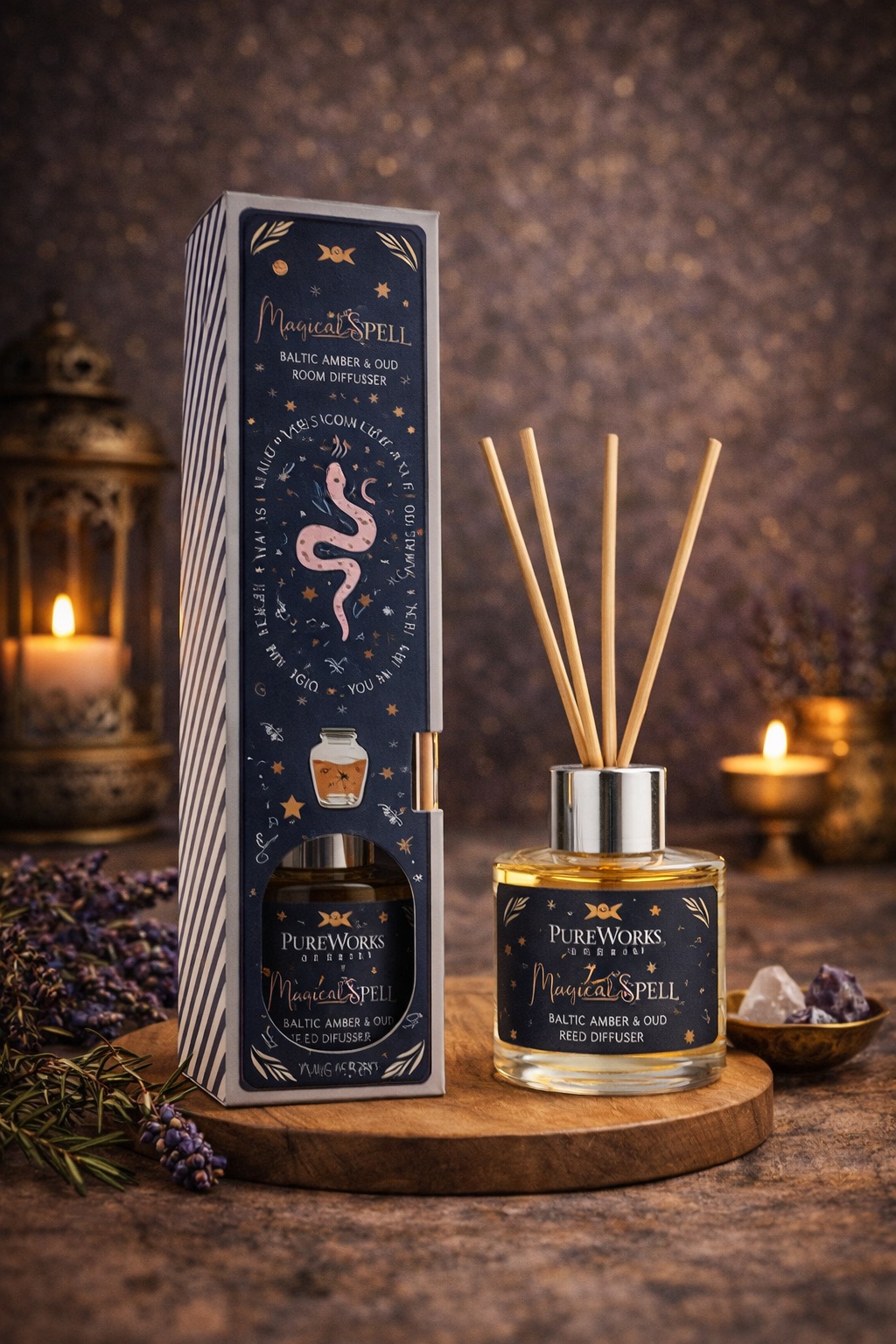 Diffuseur à bâtonnets - Ambre de la Baltique et Oud