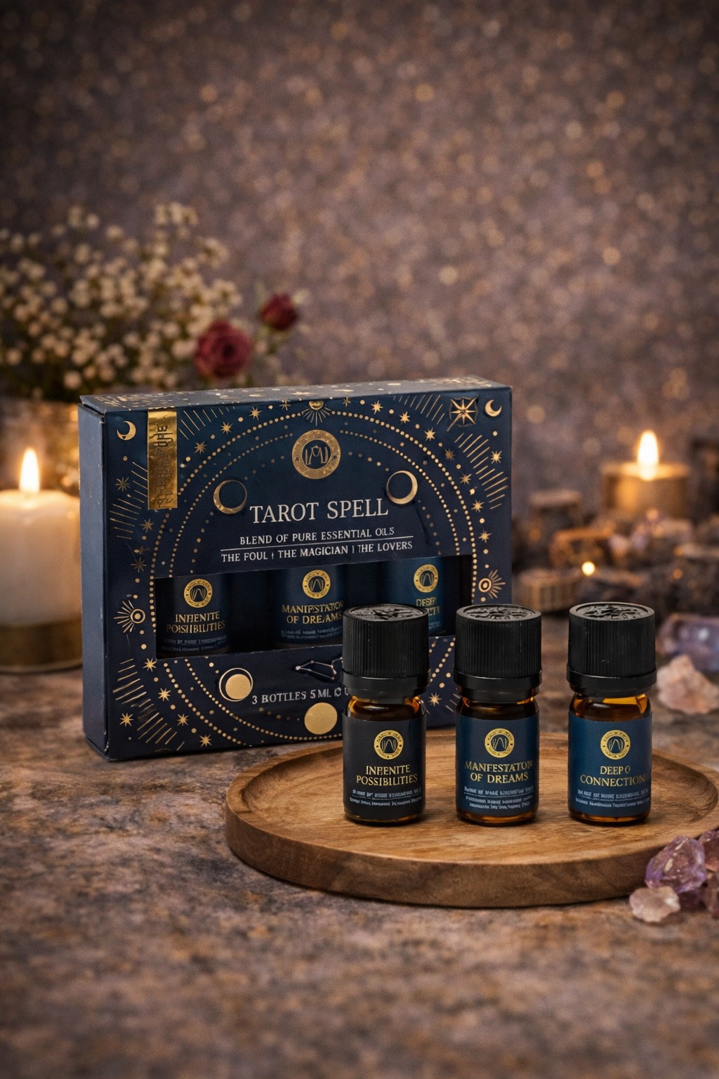 Huiles essentielles - coffret Tarot