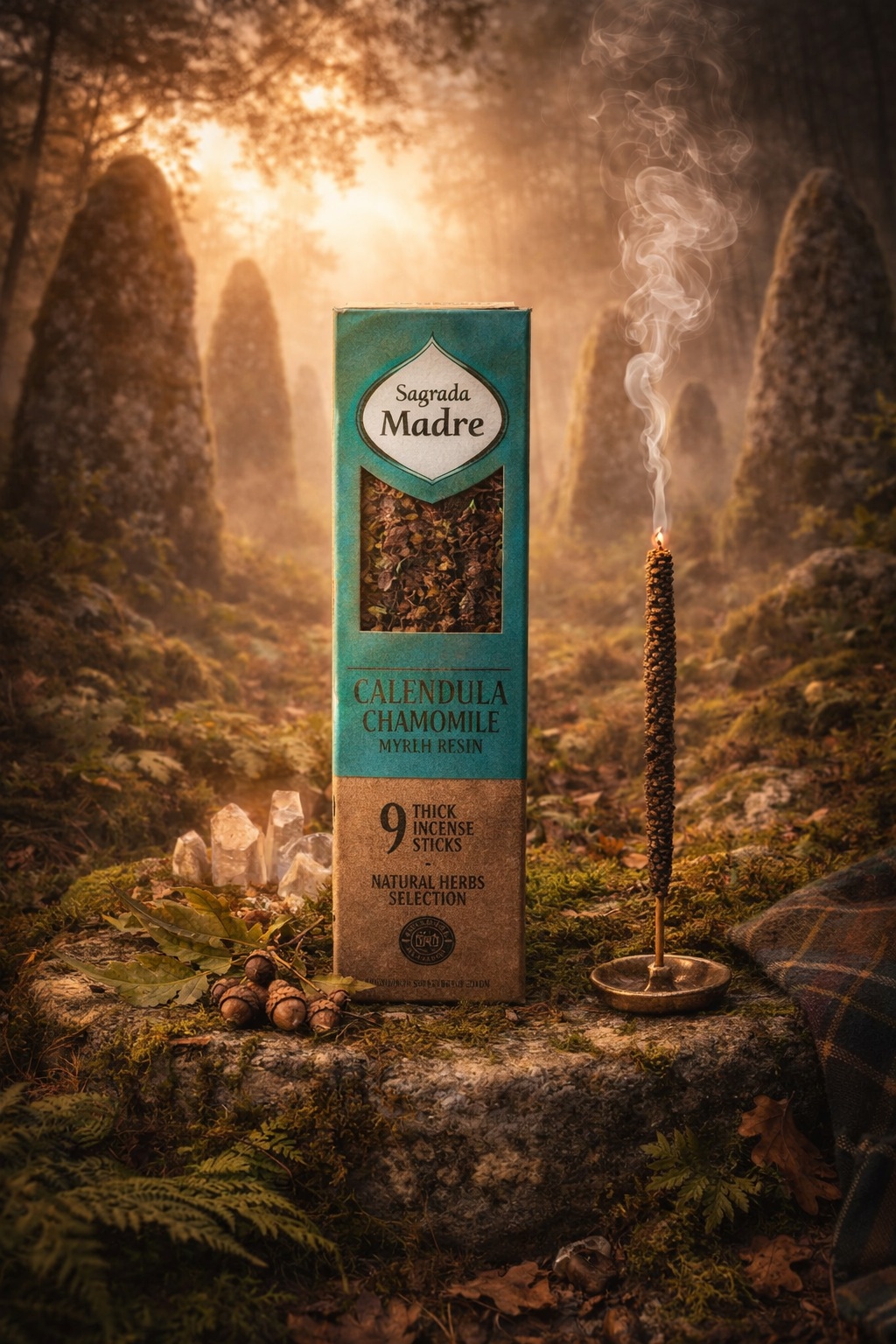 Encens Camomille, Calendula et Oliban - Sagrada Madre